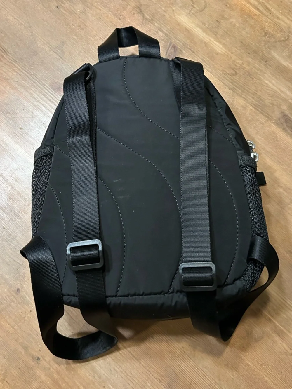 adidas Black Mini Backpack with Iridescent Logo - Picture 2 of 10